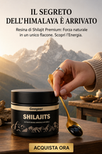 Shilajit 100% Puro 💎 Fonte di Energia Vitale dell'Himalaya
