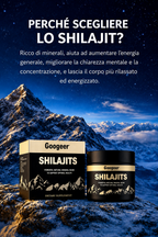 Shilajit 100% Puro 💎 Fonte di Energia Vitale dell'Himalaya